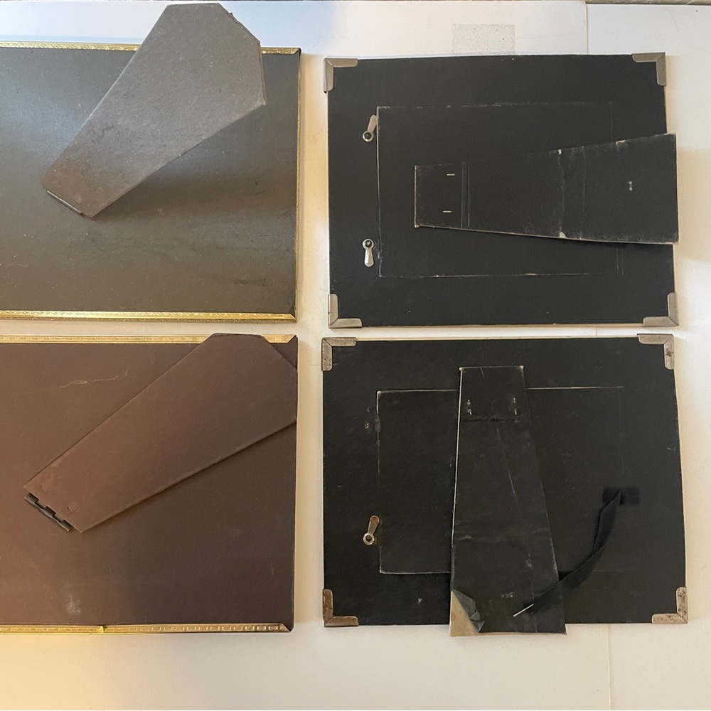 Vintage Picture Frames Lot of 5, Mixed Sizes, Table Top, with Glass - Picture 10 of 11